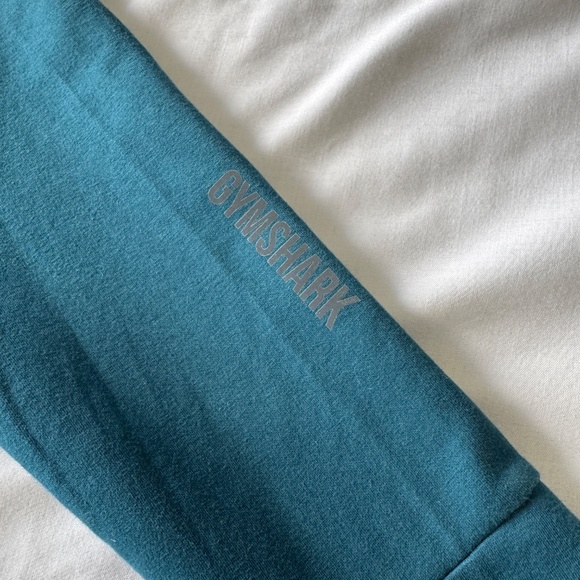 Gymshark Women's Long Sleeve Athletic Pullover Hoodie Teal XS Activewear Running - Picture 10 of 14